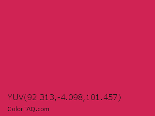YUV 92.313,-4.098,101.457 Color Image