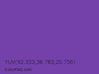 YUV 92.333,38.783,20.756 Color Image