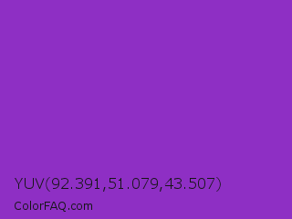 YUV 92.391,51.079,43.507 Color Image
