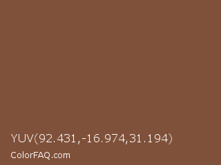 YUV 92.431,-16.974,31.194 Color Image