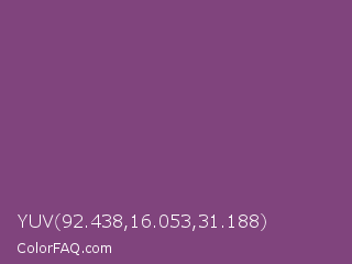 YUV 92.438,16.053,31.188 Color Image