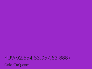YUV 92.554,53.957,53.888 Color Image