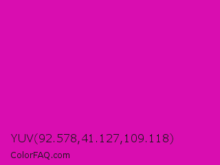 YUV 92.578,41.127,109.118 Color Image