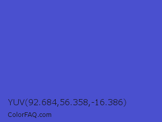 YUV 92.684,56.358,-16.386 Color Image