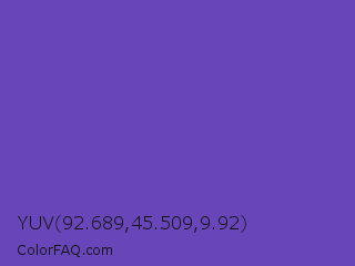 YUV 92.689,45.509,9.92 Color Image