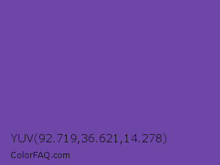 YUV 92.719,36.621,14.278 Color Image