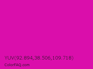 YUV 92.894,38.506,109.718 Color Image