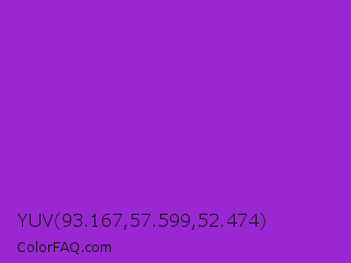 YUV 93.167,57.599,52.474 Color Image