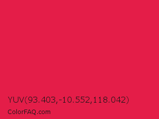 YUV 93.403,-10.552,118.042 Color Image