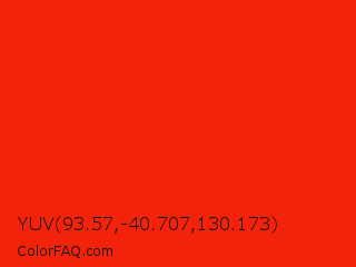 YUV 93.57,-40.707,130.173 Color Image