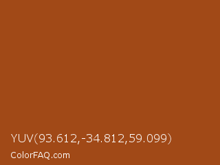 YUV 93.612,-34.812,59.099 Color Image