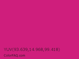 YUV 93.639,14.968,99.418 Color Image