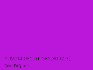 YUV 94.081,61.585,80.613 Color Image
