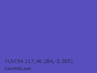 YUV 94.117,46.284,-5.365 Color Image