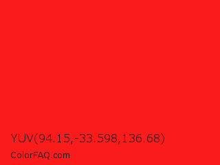 YUV 94.15,-33.598,136.68 Color Image