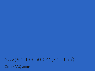 YUV 94.488,50.045,-45.155 Color Image
