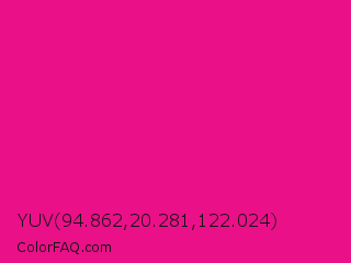 YUV 94.862,20.281,122.024 Color Image