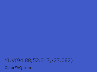YUV 94.88,52.317,-27.082 Color Image