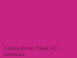 YUV 94.909,18.779,90.411 Color Image