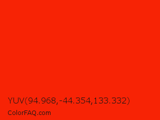 YUV 94.968,-44.354,133.332 Color Image