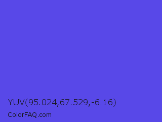 YUV 95.024,67.529,-6.16 Color Image