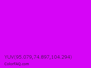 YUV 95.079,74.897,104.294 Color Image