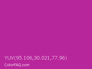 YUV 95.106,30.021,77.96 Color Image