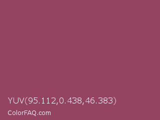 YUV 95.112,0.438,46.383 Color Image