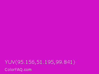 YUV 95.156,51.195,99.841 Color Image