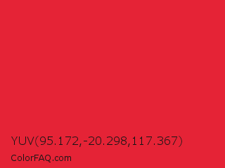 YUV 95.172,-20.298,117.367 Color Image