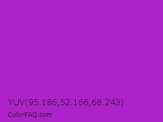 YUV 95.186,52.166,68.243 Color Image