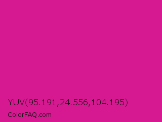 YUV 95.191,24.556,104.195 Color Image