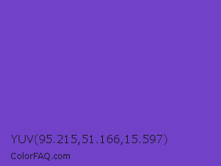 YUV 95.215,51.166,15.597 Color Image