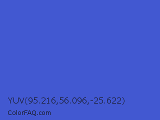 YUV 95.216,56.096,-25.622 Color Image