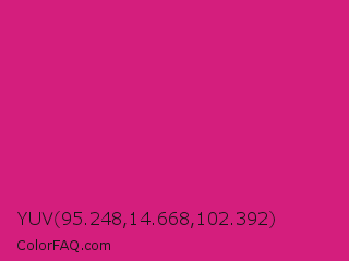 YUV 95.248,14.668,102.392 Color Image