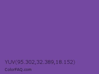 YUV 95.302,32.389,18.152 Color Image