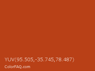YUV 95.505,-35.745,78.487 Color Image