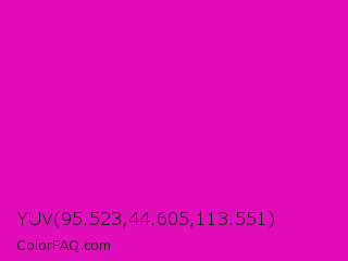 YUV 95.523,44.605,113.551 Color Image