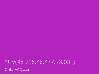 YUV 95.726,46.477,73.031 Color Image