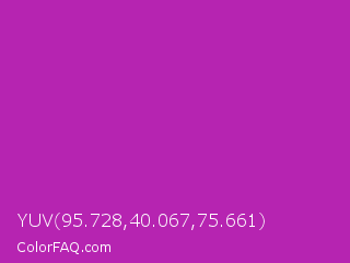 YUV 95.728,40.067,75.661 Color Image
