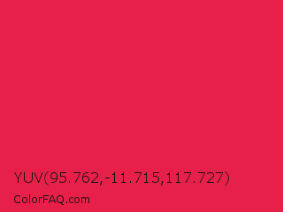 YUV 95.762,-11.715,117.727 Color Image