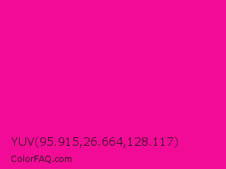 YUV 95.915,26.664,128.117 Color Image