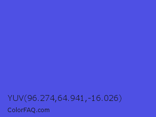 YUV 96.274,64.941,-16.026 Color Image