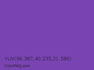 YUV 96.387,40.235,21.586 Color Image