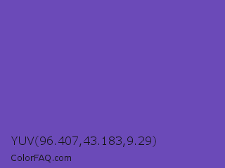 YUV 96.407,43.183,9.29 Color Image