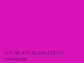 YUV 96.474,42.164,103.07 Color Image
