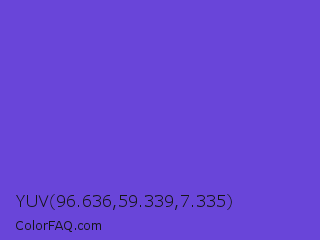 YUV 96.636,59.339,7.335 Color Image