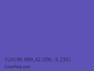 YUV 96.689,42.058,-3.235 Color Image