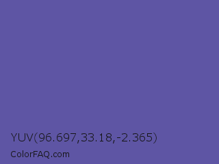 YUV 96.697,33.18,-2.365 Color Image