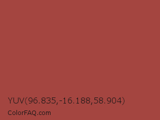 YUV 96.835,-16.188,58.904 Color Image
